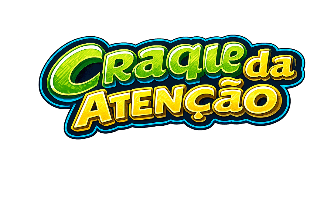 Craque da Atenção — caderno de atividades de foco com tema de futebol